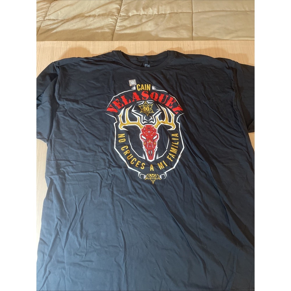 WWE Cain Velasquez No Cruces‎ A Mi Familia T-shirt 4XL NOS